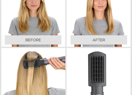 BaByliss Air Style 1000W 4-in-1 Hair Dryer Brush & Styler with Ionic Frizz Control - EU Plug
