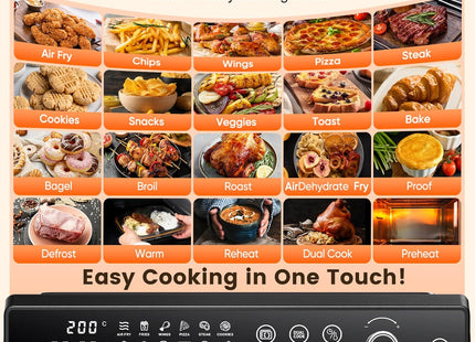 Cookwise 30L Air Fryer Oven – 18-in-1 Digital Air Fryer with Dual Cook Function