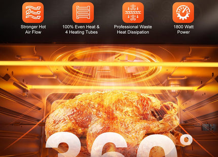 Cookwise 30L Air Fryer Oven – 18-in-1 Digital Air Fryer with Dual Cook Function
