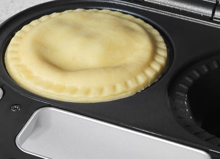 Salter XL Double Pie Maker 900W – Twin Deep Fill Non-Stick Pie Machine with Locking Latch