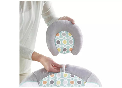Ingenuity Morrison Soothing Baby Bouncer – Plush Musical Baby Seat with Vibrations