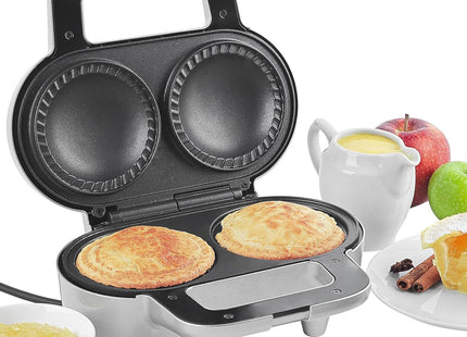 Salter XL Double Pie Maker 900W – Twin Deep Fill Non-Stick Pie Machine with Locking Latch