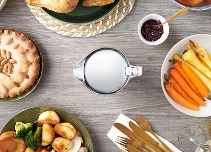 VonShef 750ml Double-Wall Stainless Steel Gravy Boat for Gravy, Custard & Cream