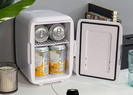 Russell Hobbs 4L Mini Cooler & Warmer 6 Can Portable Fridge White – RH4CLR1001