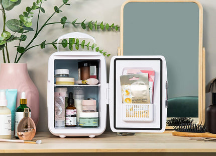 Russell Hobbs 4L Mini Cooler & Warmer 6 Can Portable Fridge White – RH4CLR1001
