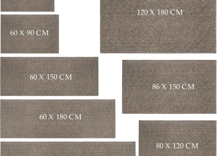 FCSDETAIL Dirt Trapper Runner Door Mat, Machine Washable, 60 x 150cm – Beige