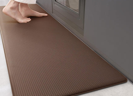 Color G Heavy Duty Anti-Fatigue Kitchen Mat – 44 x 150 cm, Waterproof & Non-Slip (Brown)