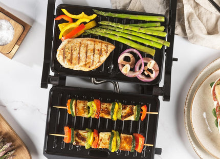 Salter Kuro Health Grill & Panini Maker 850W – Fold-Out Sandwich Press & Steak Grill