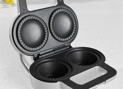 Salter XL Double Pie Maker 900W – Twin Deep Fill Non-Stick Pie Machine with Locking Latch