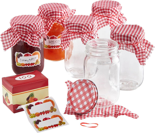 VonShef Jam Making Kit – 9L Induction Safe Maslin Pan, Labels included