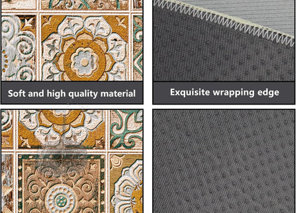 PQCXXA 2 Piece Non-Slip Washable Kitchen Runner Rug Set – Anti-Fatigue Floor Mats
