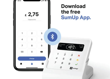 SumUp Air Card Reader Bundle with Charging Station – Contactless Payment Terminal