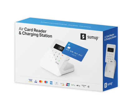 SumUp Air Card Reader Bundle with Charging Station – Contactless Payment Terminal
