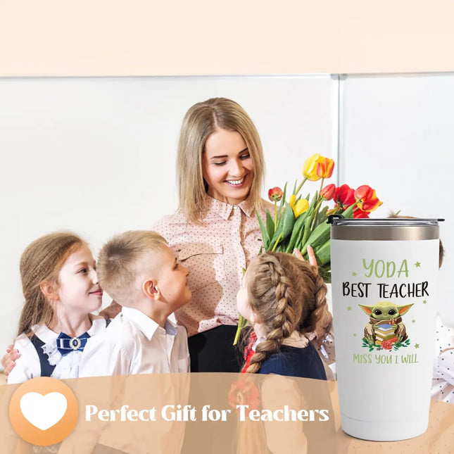 Livole 20oz Insulated Travel Tumbler – Funny Thank You Gift for Teachers & Mentors