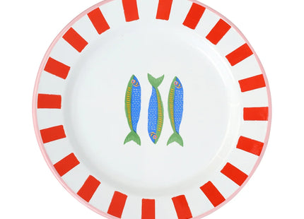 Talking Tables Handmade Enamel Plate 20cm – Reusable Shatterproof Indoor & Outdoor Plate