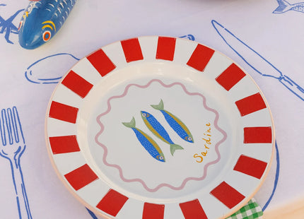 Talking Tables Handmade Enamel Dinner Plate 25cm – Lightweight Outdoor Tableware