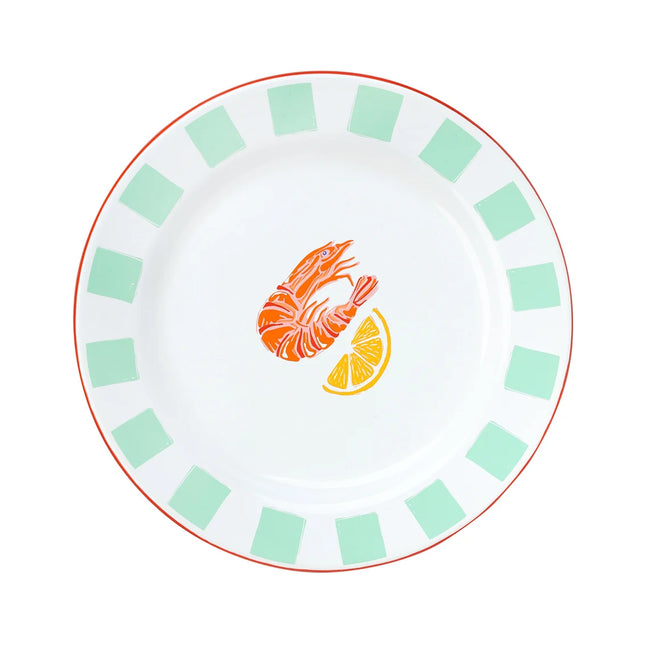 Talking Tables Handmade Enamel Plate 20cm – Reusable Shatterproof Indoor & Outdoor Plate