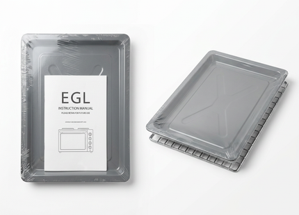 EGL 30L Mini Oven with Dual Hobs & Grill – 1400W Countertop Tabletop Cooker Black