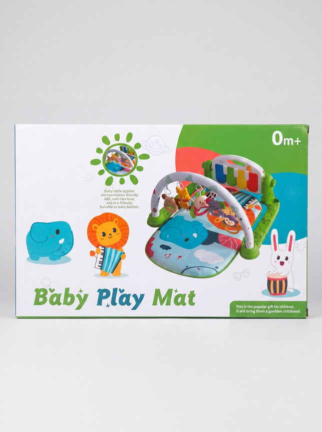 Baby Play Mat Activity Gym with Piano Keyboard, Hanging Toys & Soft Play Mat