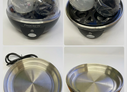 Progress Electric Egg Boiler EK2783P – 6 Egg Cooker, Poacher & Steamer