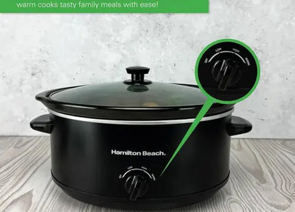 Hamilton Beach Family Favourite 6.5L Slow Cooker, HBSC070B - Black
