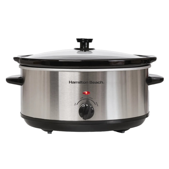 Hamilton Beach Family Favourite 6.5L Slow Cooker Large capacity, HBSC070S – Silver