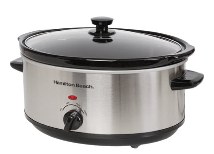 Hamilton Beach Family Favourite 6.5L Slow Cooker Large capacity, HBSC070S – Silver