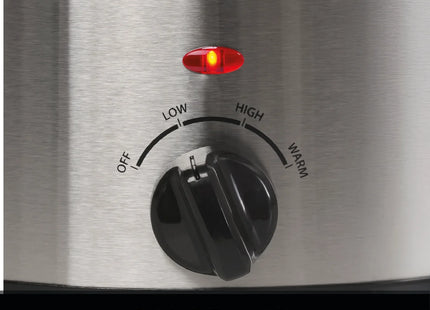 Hamilton Beach Family Favourite 6.5L Slow Cooker Large capacity, HBSC070S – Silver