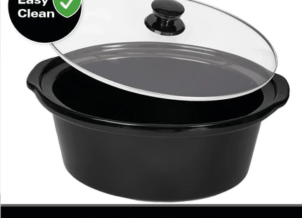 Hamilton Beach Family Favourite 6.5L Slow Cooker Large capacity, HBSC070S – Silver