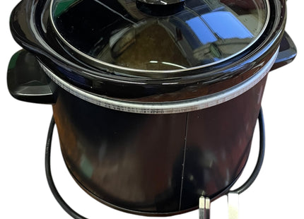 Hamilton Beach 1.8L Mini Slow Cooker, 90W Compact Cooker Black - Used