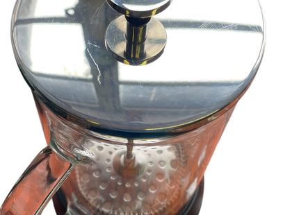 Grunwerg Café Olé Doppio Double Walled Glass Cafetiere 1L, Black – Used