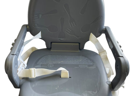 Chicco Pocket Snack Booster Seat Dark Grey, Adjustable Dining Chair - Used