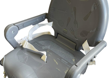 Chicco Pocket Snack Booster Seat Dark Grey, Adjustable Dining Chair - Used