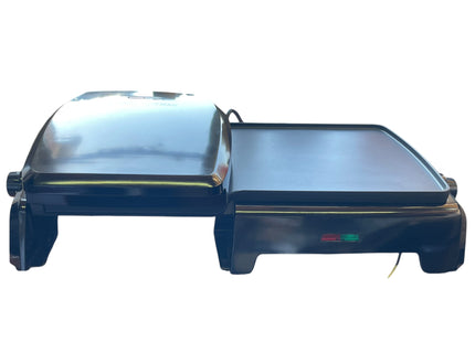 George Foreman Large Electric Grill & Griddle 23450, Non-Stick Grill, Black - Used