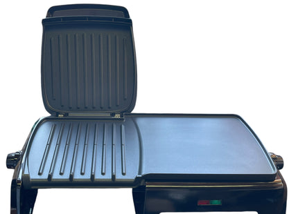 George Foreman Large Electric Grill & Griddle 23450, Non-Stick Grill, Black - Used