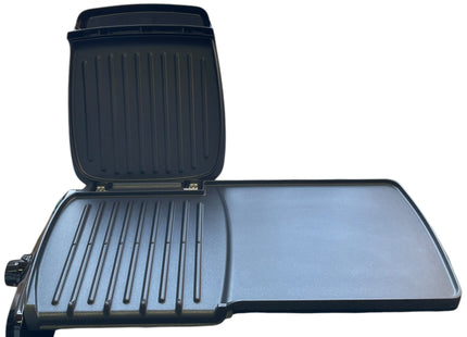 George Foreman Large Electric Grill & Griddle 23450, Non-Stick Grill, Black - Used