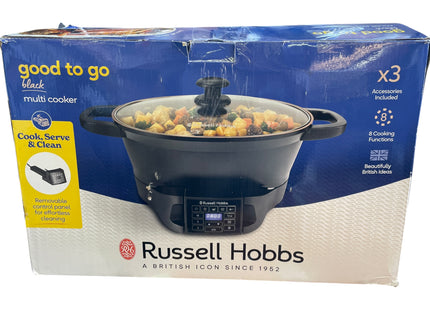 Russell Hobbs Good To Go 6.5L Multi Cooker, Digital Slow Cooker, Black - Used