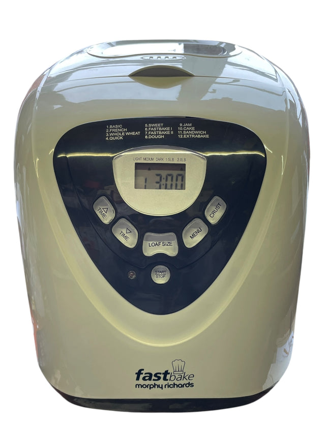Morphy Richards Fastbake Breadmaker, 12 Programmes, White - Used