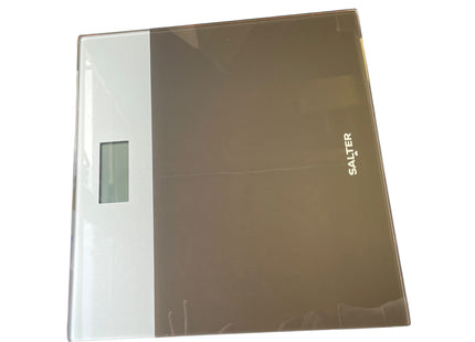 Salter Glass Digital Bathroom Scales, Silver LCD Display 180kg - Used
