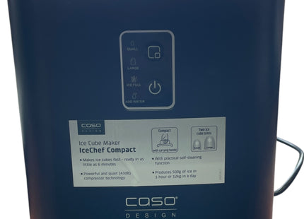 CASO IceChef Compact Ice Cube Maker, Self-Cleaning Countertop Machine - USED