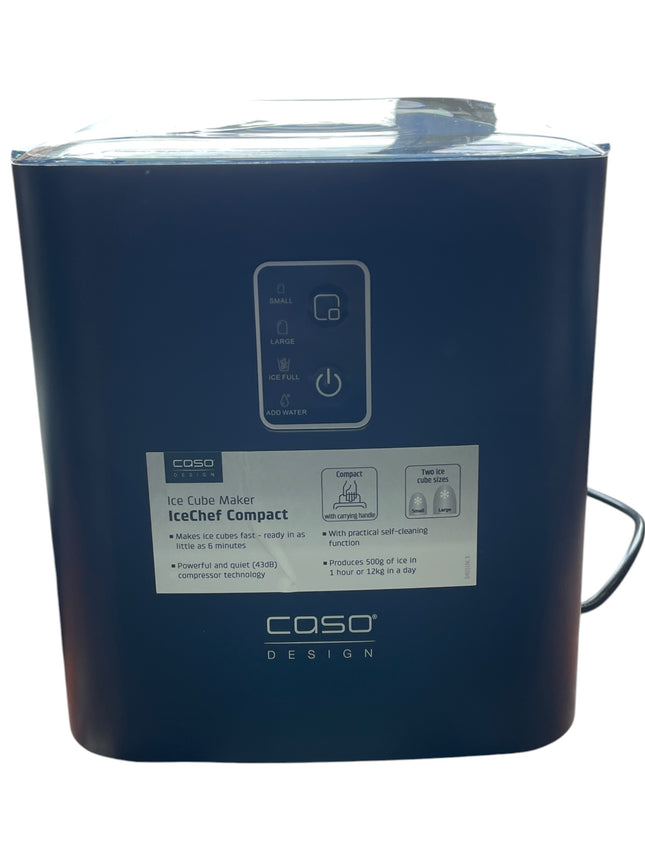 CASO IceChef Compact Ice Cube Maker, Self-Cleaning Countertop Machine - USED