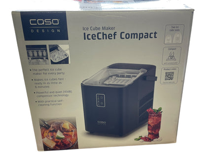 CASO IceChef Compact Ice Cube Maker, Self-Cleaning Countertop Machine - USED