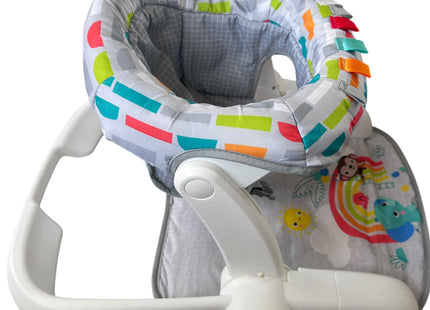 Bright Starts Baby Floor Seat with 2 Sitting Positions & Activity Toys, Playful Paradise - USED