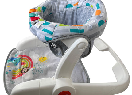 Bright Starts Baby Floor Seat with 2 Sitting Positions & Activity Toys, Playful Paradise - USED