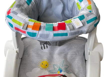 Bright Starts Baby Floor Seat with 2 Sitting Positions & Activity Toys, Playful Paradise - USED