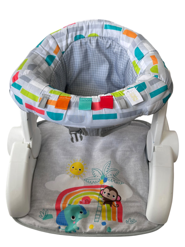 Bright Starts Baby Floor Seat with 2 Sitting Positions & Activity Toys, Playful Paradise - USED