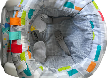 Bright Starts Baby Floor Seat with 2 Sitting Positions & Activity Toys, Playful Paradise - USED