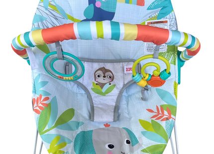 Bright Starts Baby Bouncer with Soothing Vibrations & Removable Toy Bar – USED