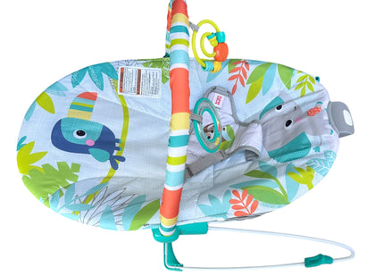 Bright Starts Baby Bouncer with Soothing Vibrations & Removable Toy Bar – USED