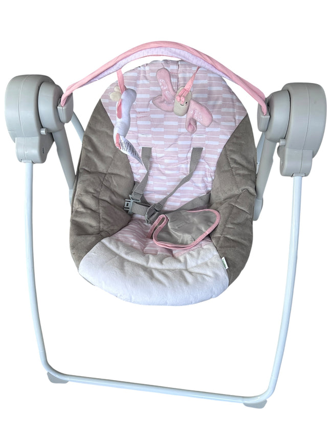 Ingenuity Comfort 2 Go Compact Portable Baby Swing – 6 Speeds, Music - USED